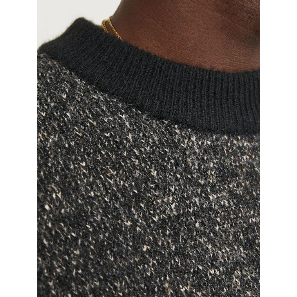 JACK & JONES Megztinis vyrams, Juoda, JCOSPACE KNIT MOCK NEC 6