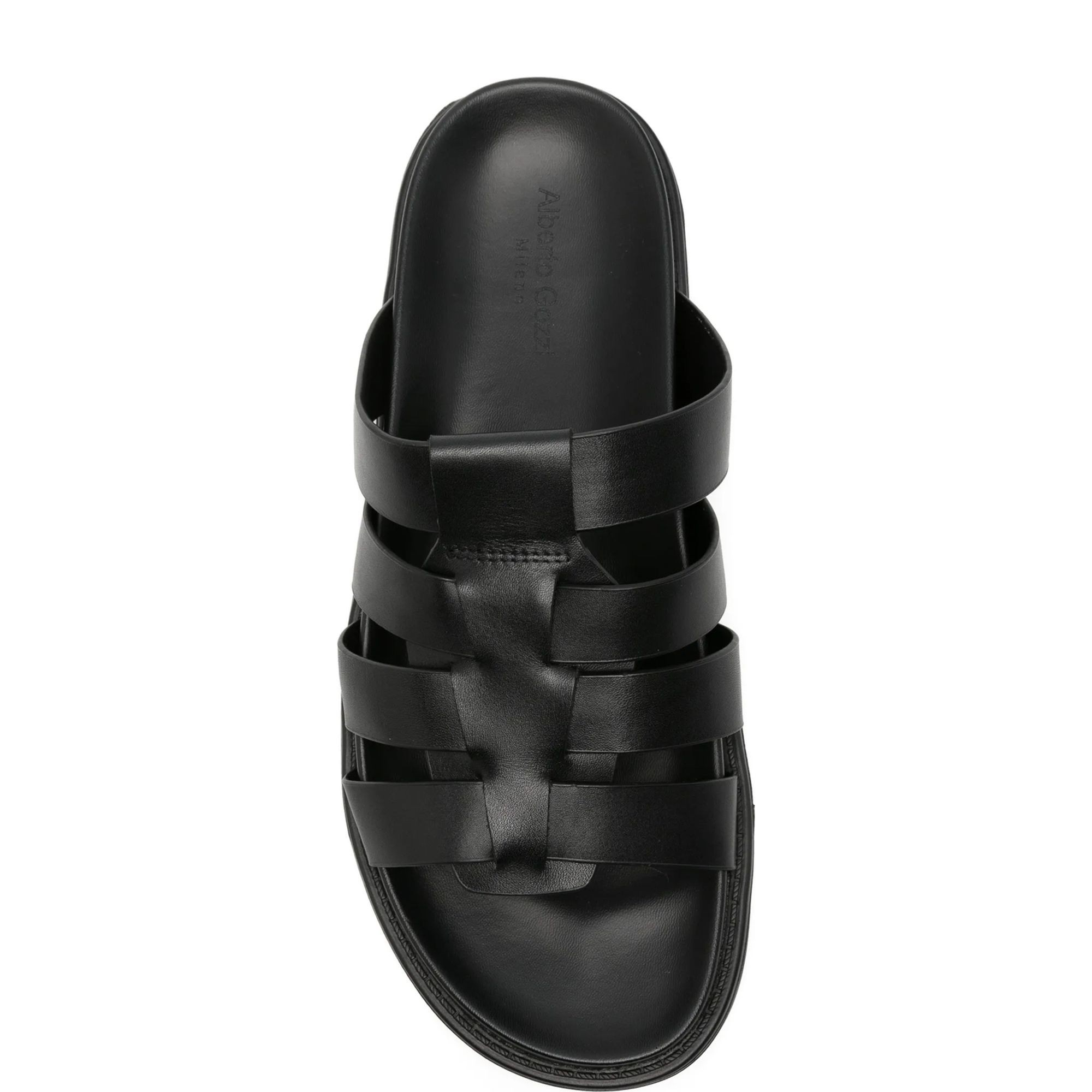 ALBERTO GOZZI Šlepetės vyrams, Juoda, Slippers 4