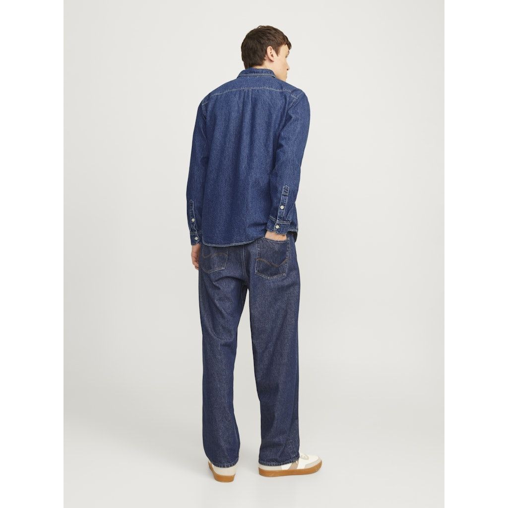 JACK & JONES Marškiniai ilgomis rankovėmis vyrams, Mėlyna, Creek 4