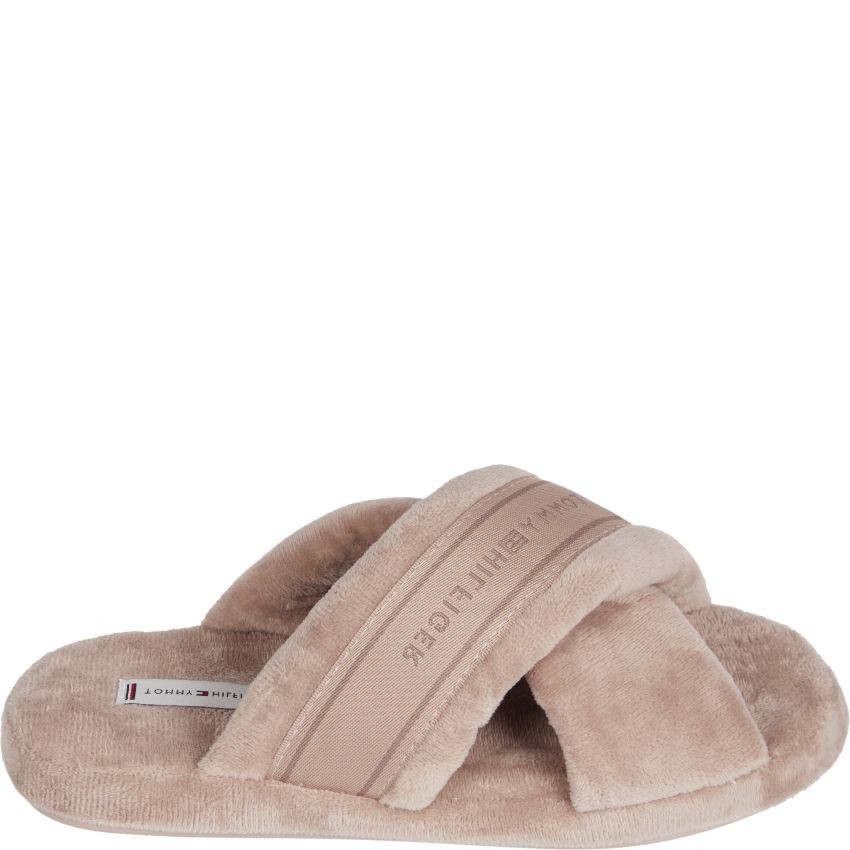 TOMMY HILFIGER Namų šlepetės moterims, Smėlio, COMFY HOME SLIPPERS WISTRAPS 1