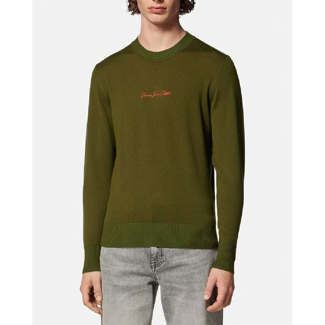 VERSACE JEANS CUTURE Sportinis nertinis vyrams, Žalia, Sweatshirt 3