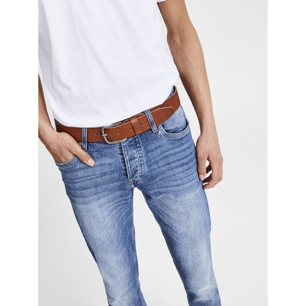 JACK & JONES Diržas vyrams, JACPAUL LEATHER BELT N 2