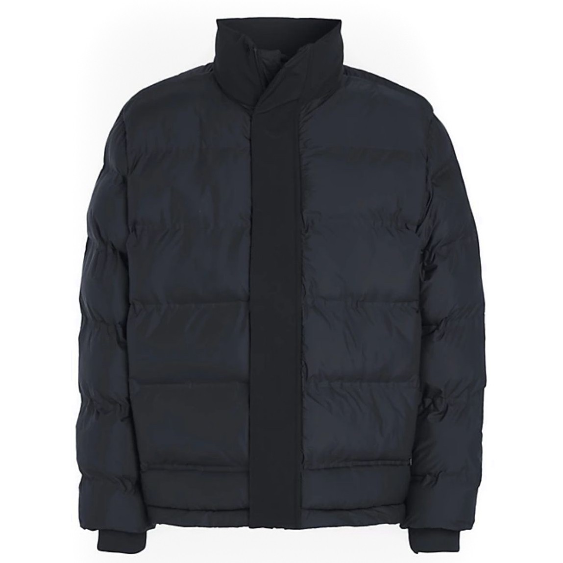 CALVIN KLEIN Pūkinė striukė vyrams, Juoda, Mix media quilt jacket 1