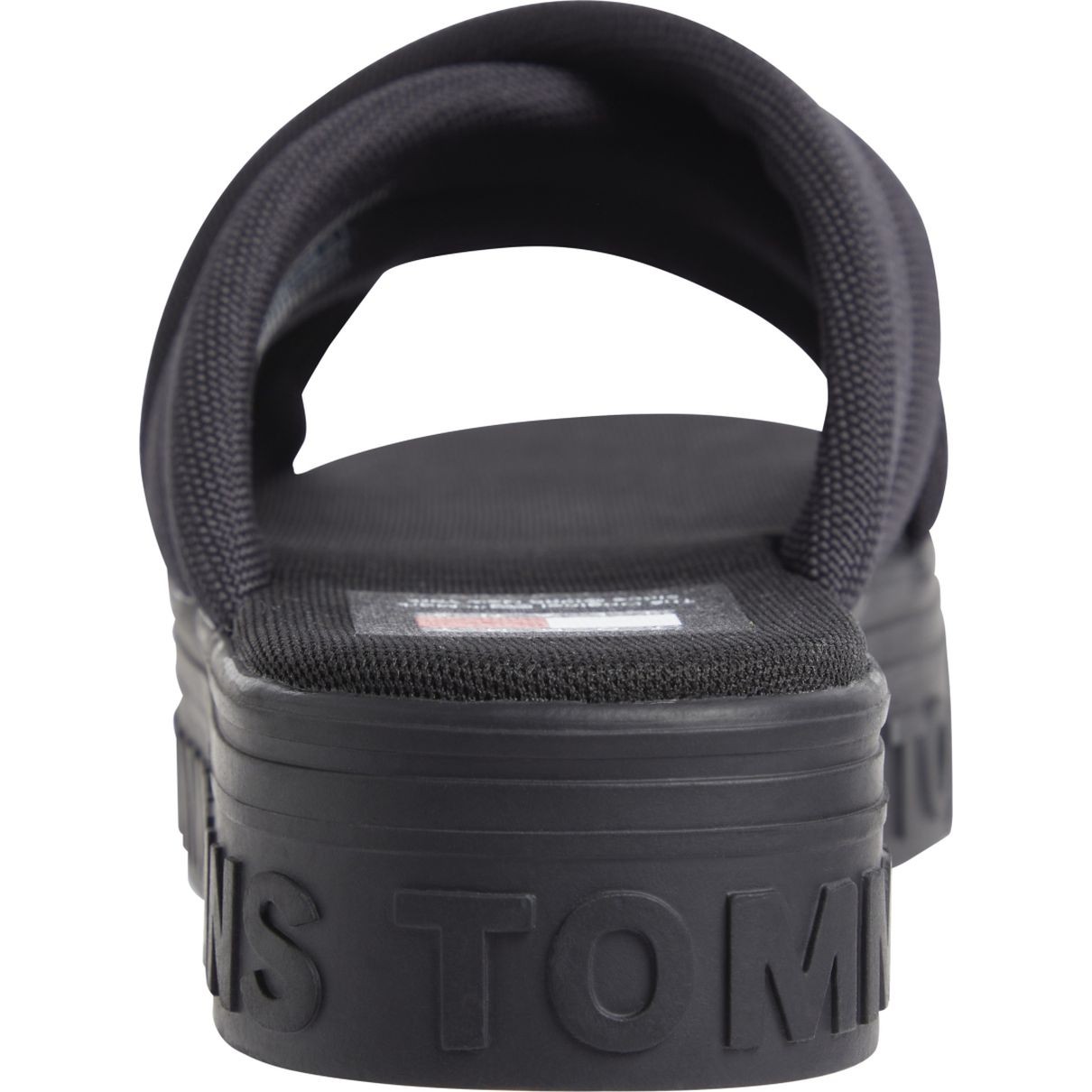 TOMMY JEANS Šlepetės moterims, Juoda, Lettering flatform sandal 4