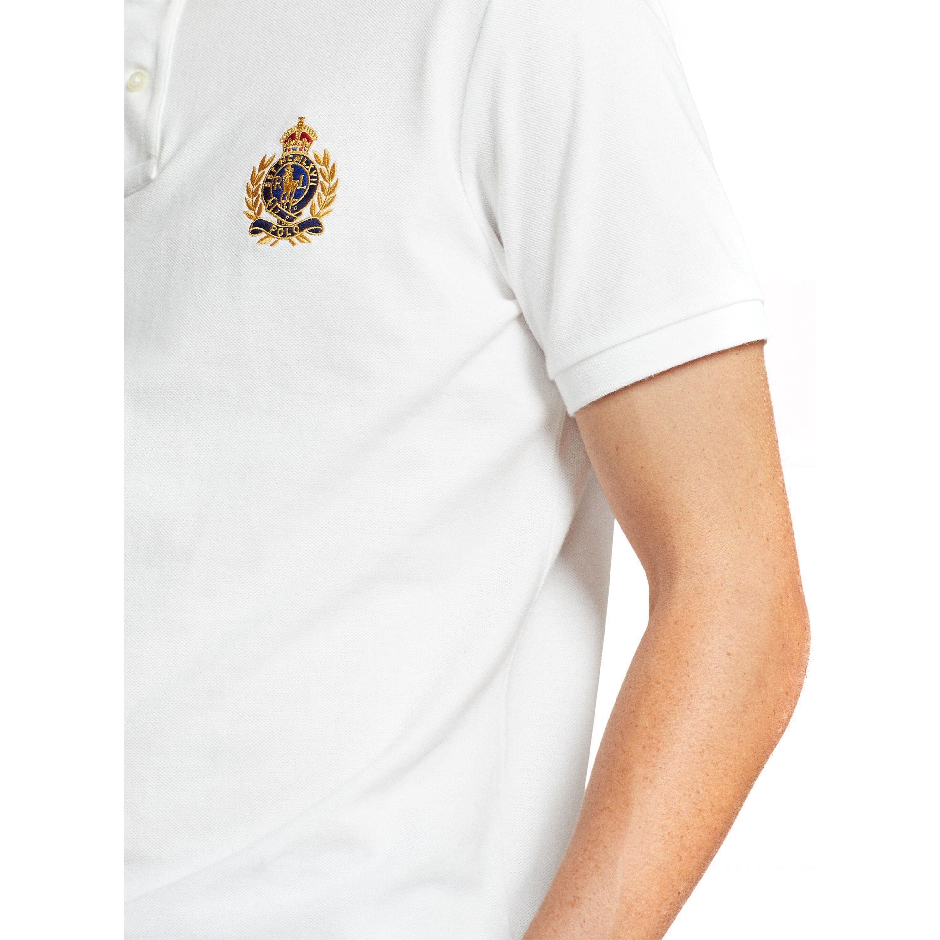 POLO RALPH LAUREN Polo marškiniai trumpos rank. vyrams, Balta, Short sleeve polo shirt 4