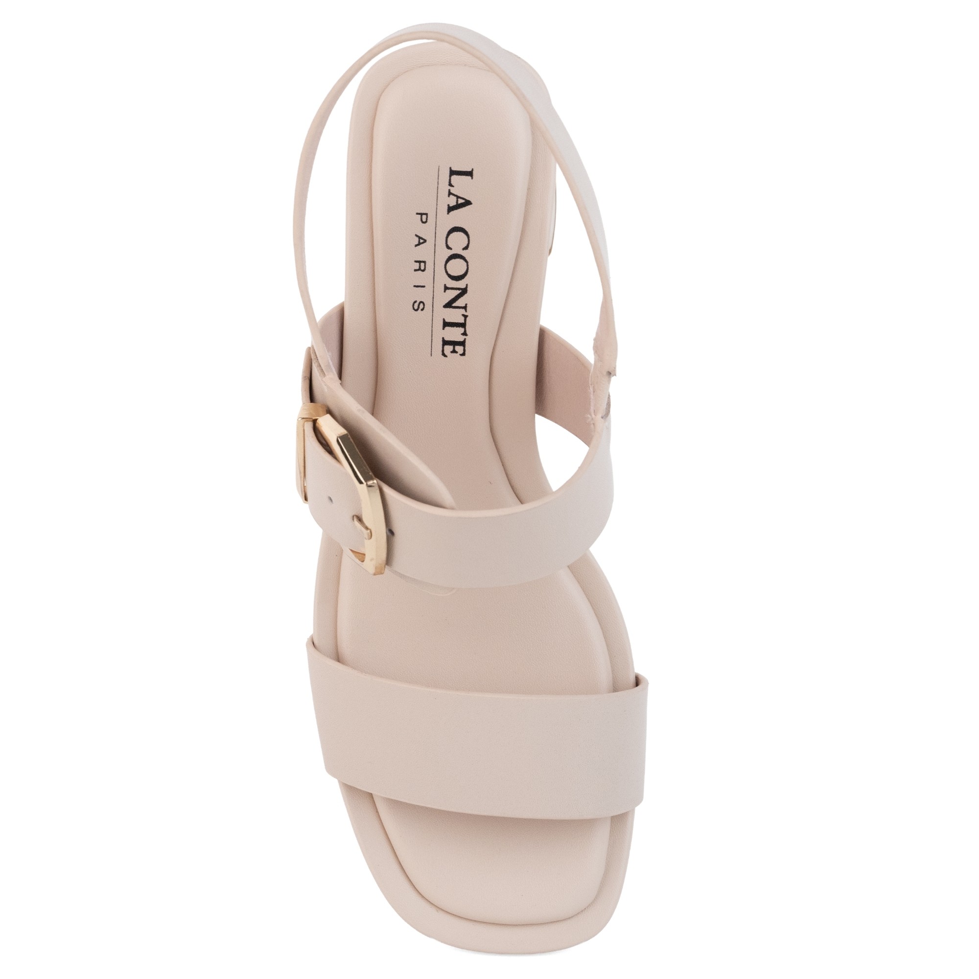 LA CONTE Basutės moterims, Smėlio, Sandals 4