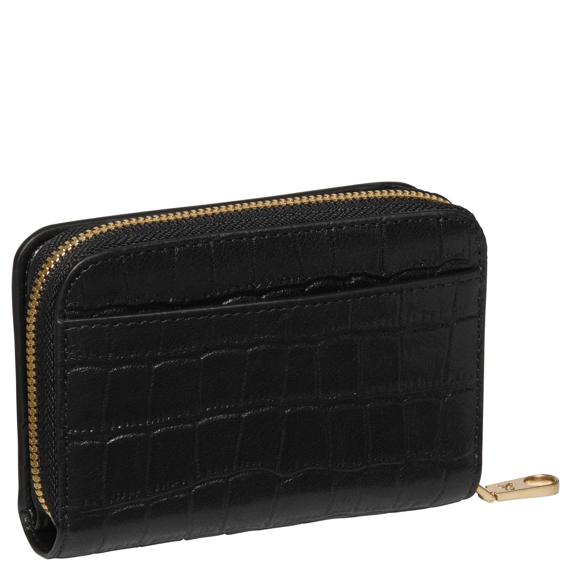 CALVIN KLEIN Piniginė moterims, Juoda, CK croc medium flap zip wallet 2