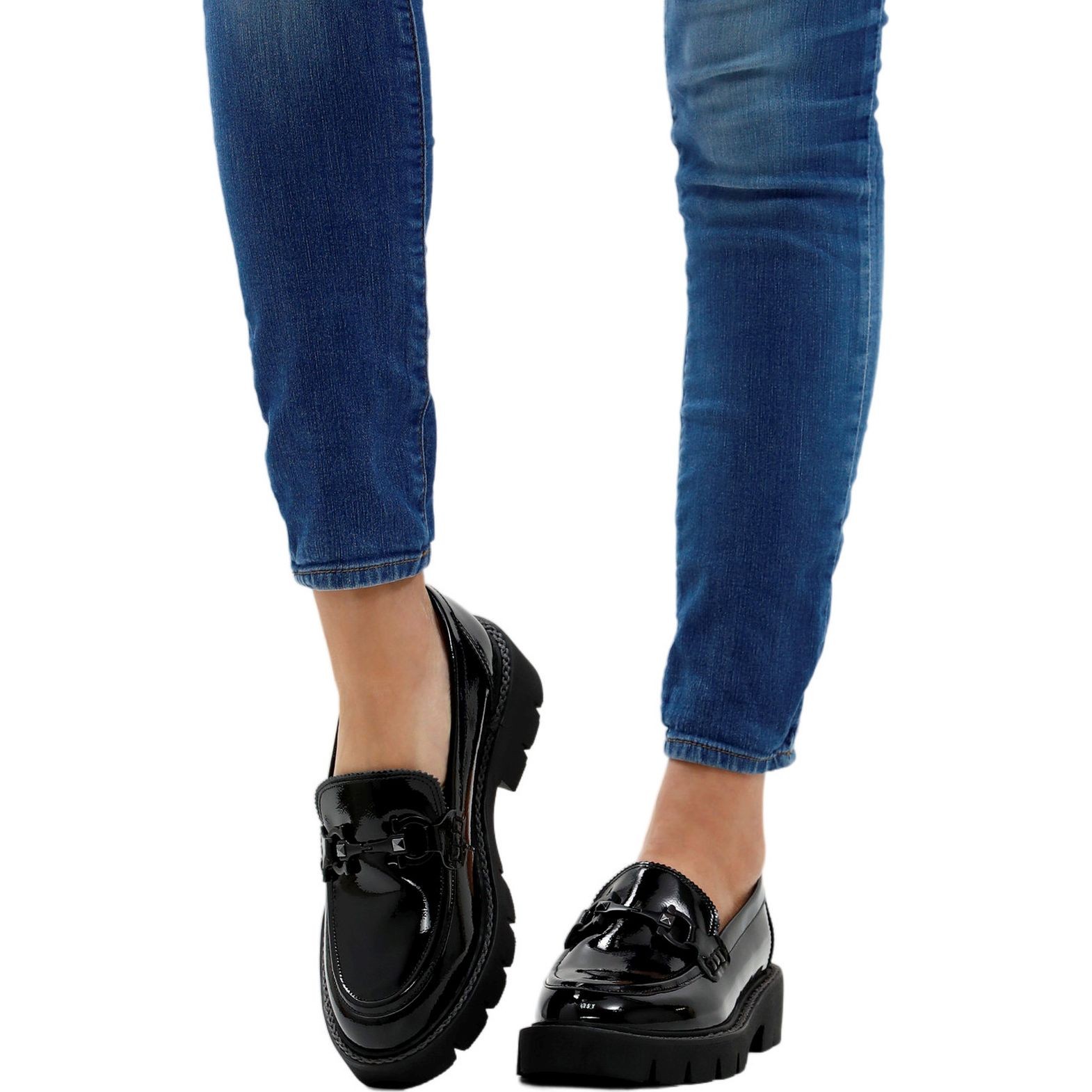 CAPRICE Loaferiai moterims, Juoda, Loafers 8