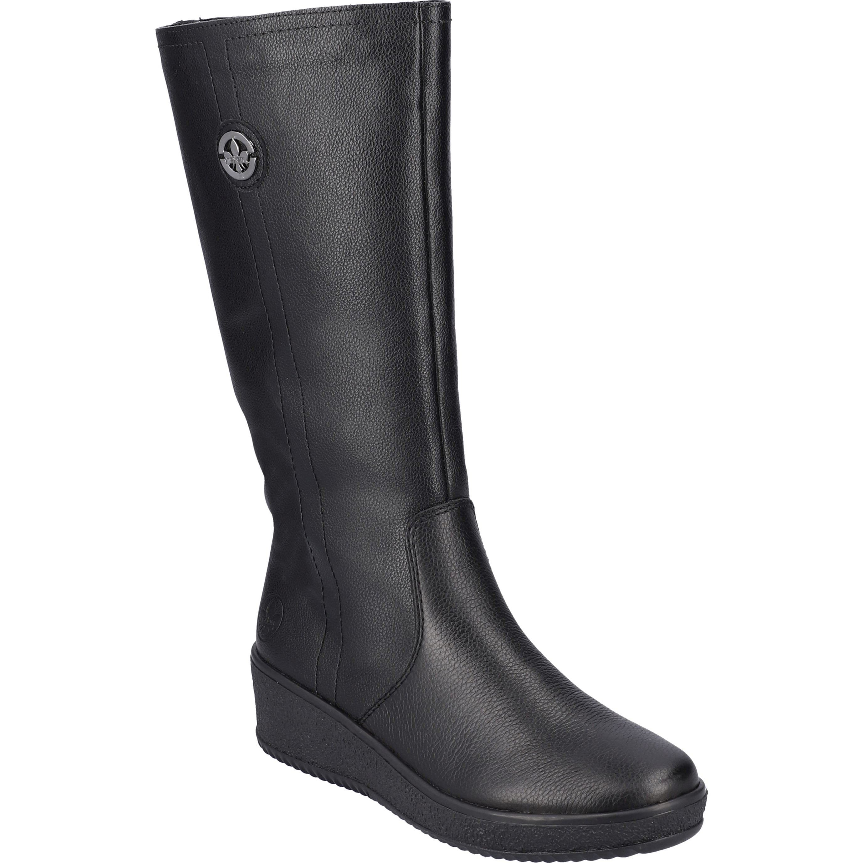 RIEKER Auliniai moterims, Juoda, Ladies' boots 1