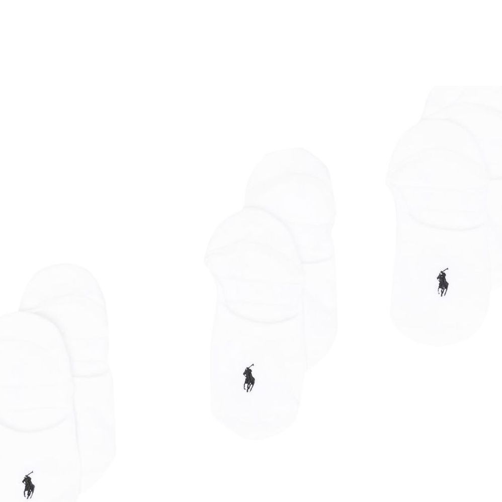 POLO RALPH LAUREN UW Kojinės moterims, Balta, Cshn sneakers 3-pack socks 1