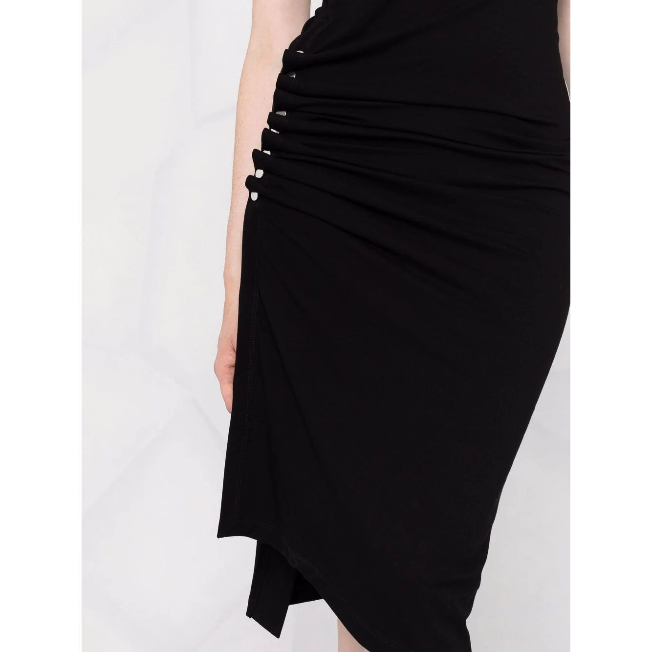 PACO RABANNE Midi suknelė moterims, Juoda, Short sleeve midi dress 3