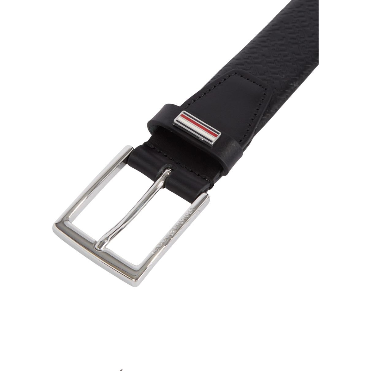 TOMMY HILFIGER Diržas vyrams, Juoda, Business 3.5 monogram belt 3