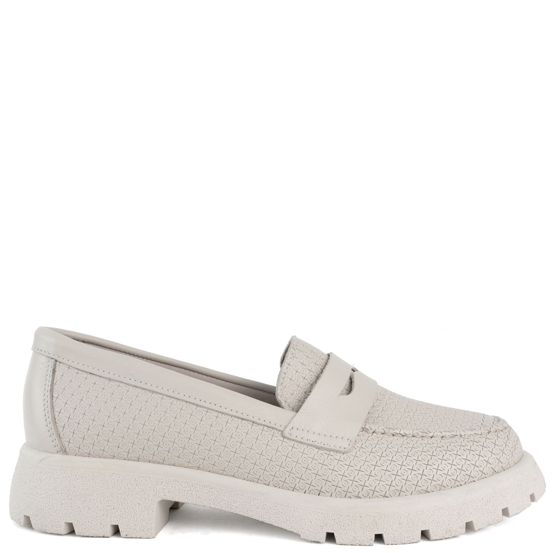 LA CONTE Loaferiai moterims, Smėlio, Loafers, 25SS 2