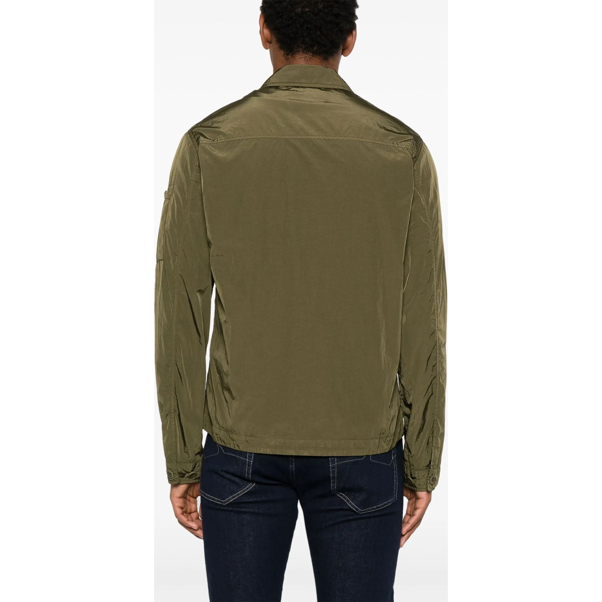 C.P. COMPANY Marškiniai ilgomis rankovėmis vyrams, Pilka, Chrome-r pocket overshirt 4
