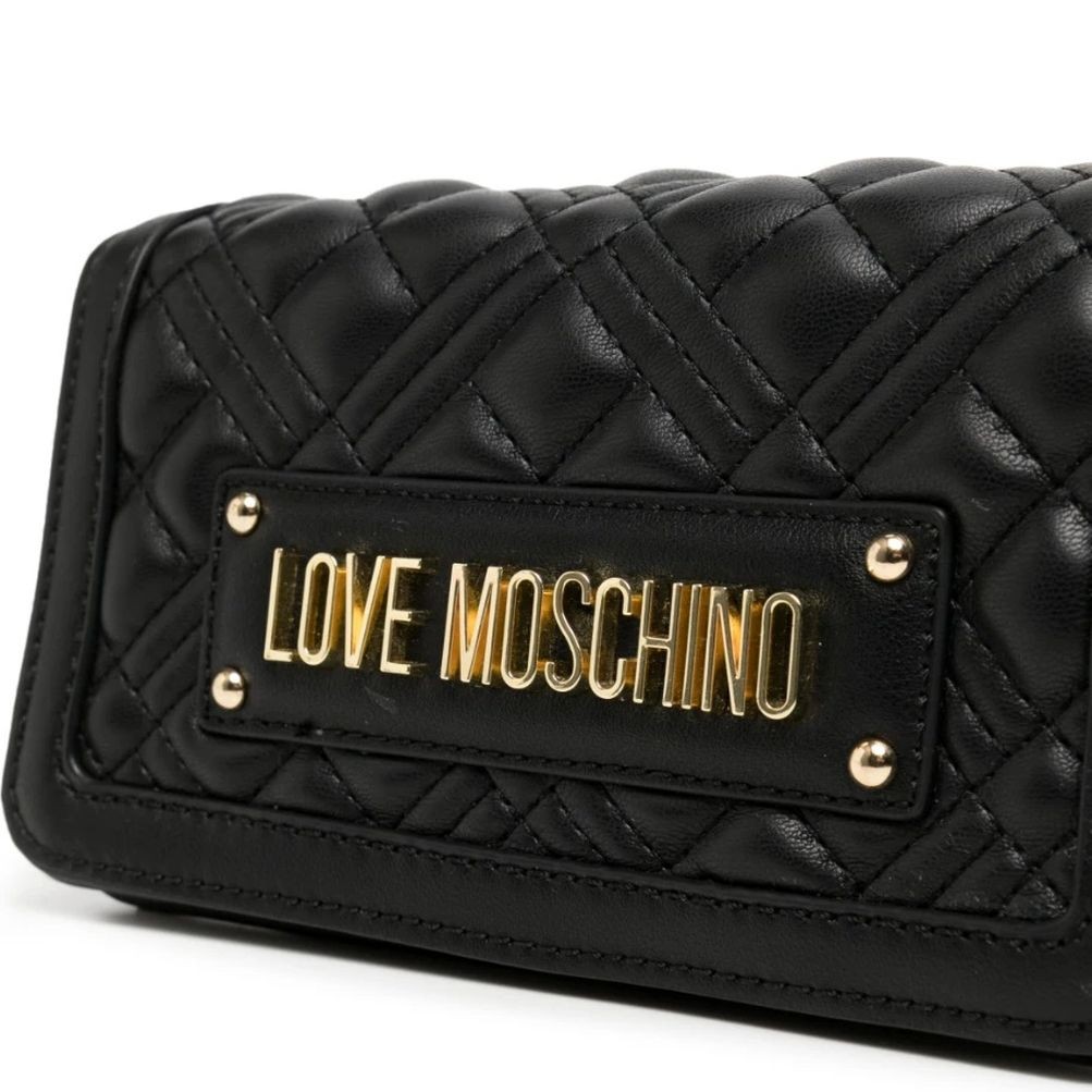 LOVE MOSCHINO Rankinė per petį moterims, Juoda, Crossbody 3