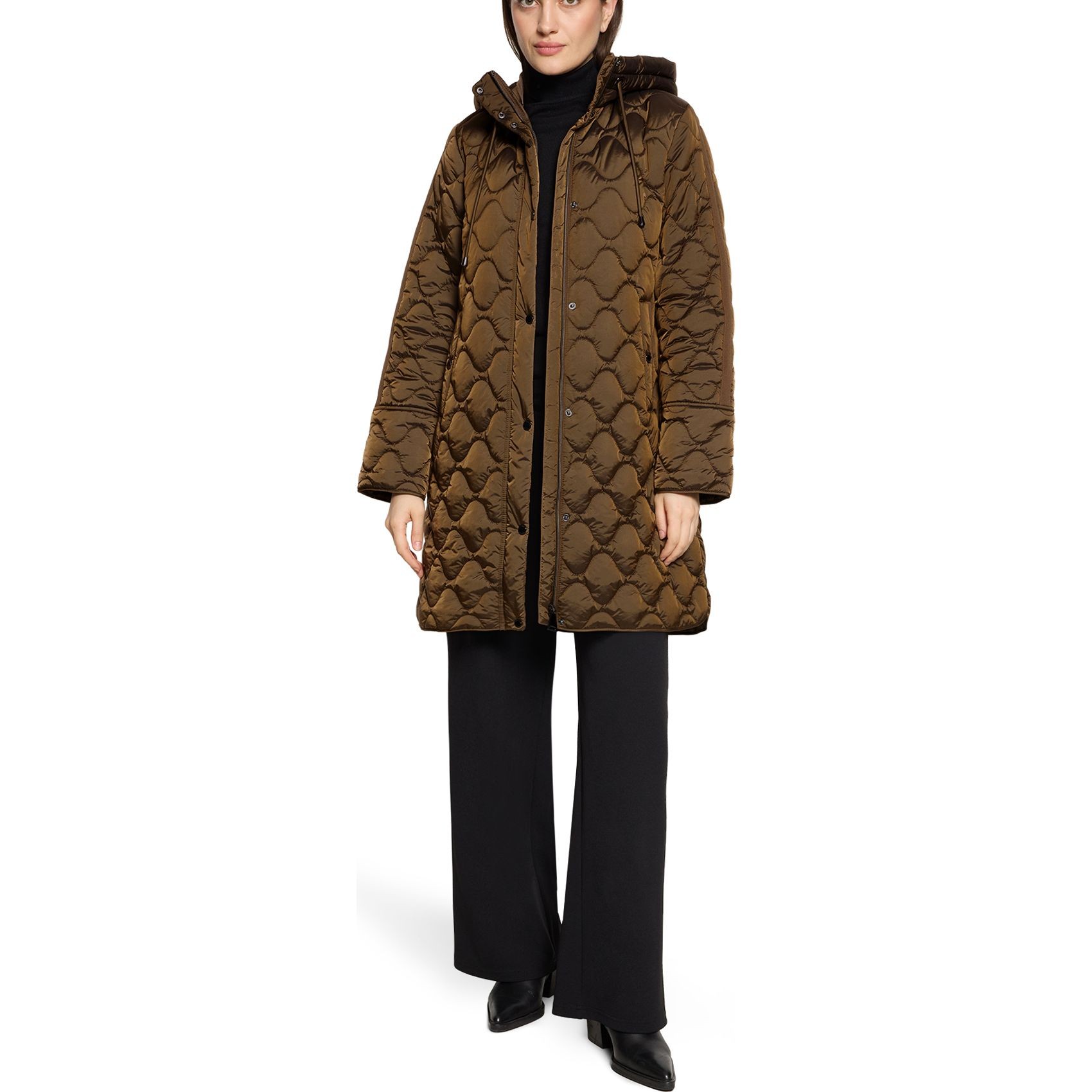 BETTY BARCLAY Striukė moterims, Ruda, Quilted Jacket 3