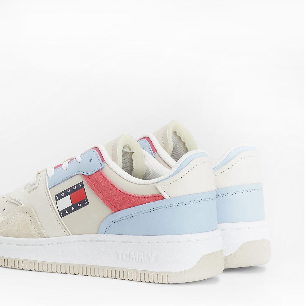 TOMMY JEANS Sportiniai bateliai moterims, Smėlio, JEANS BASKET WMN 1