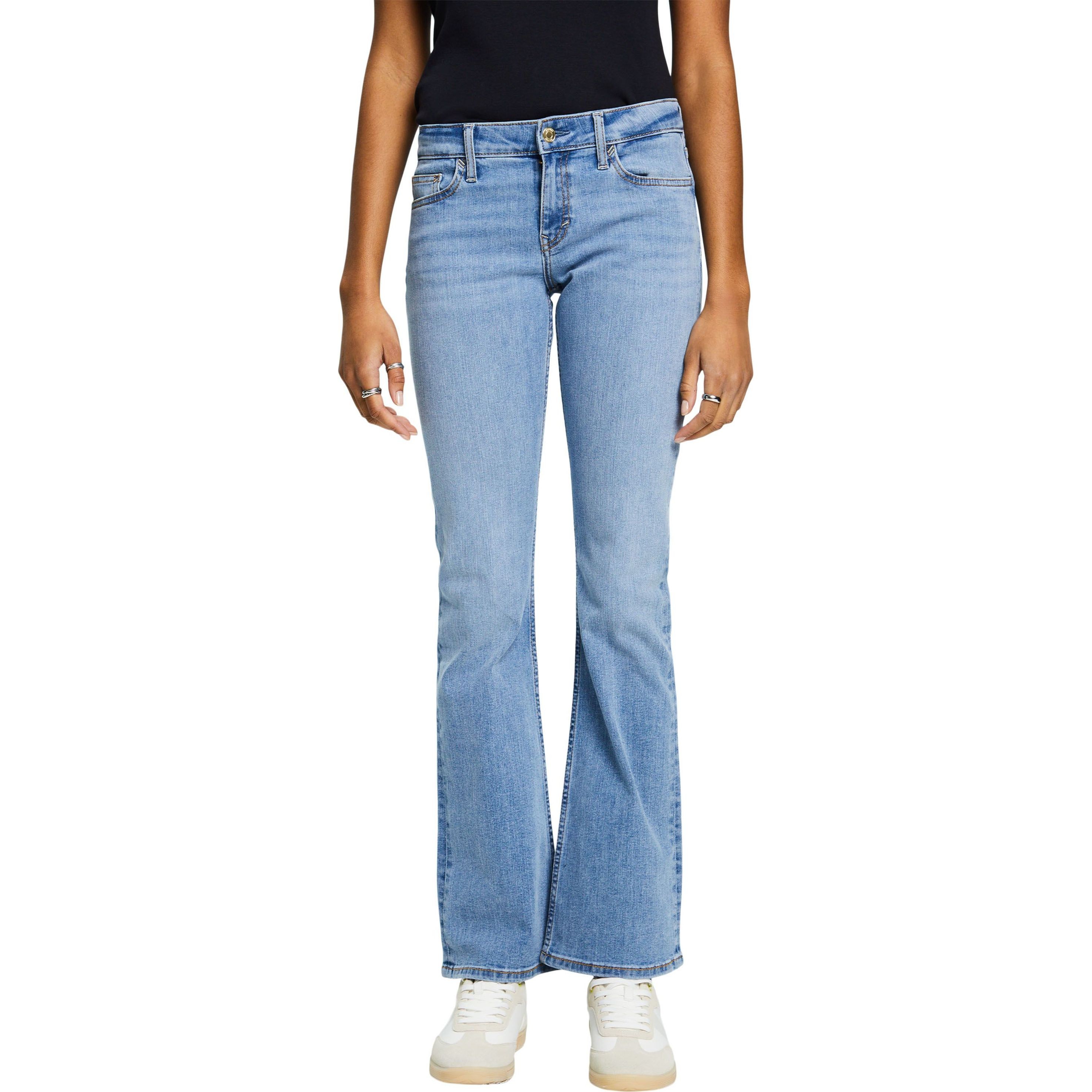 ESPRIT Trumpinti džinsai moterims, Mėlyna, Mid Bootcut Jeans 2