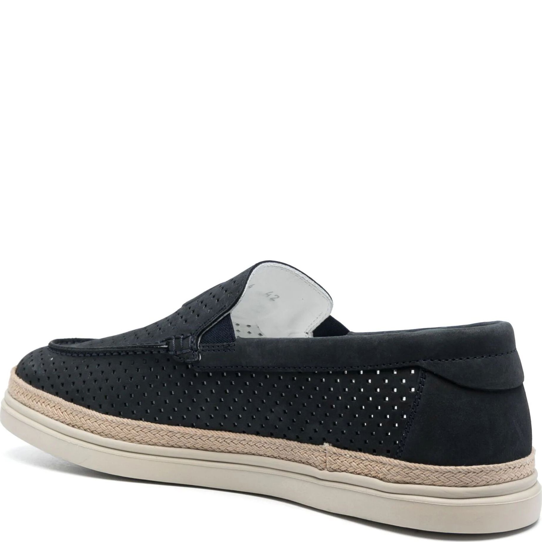 CESARE CASADEI Loaferiai vyrams, Mėlyna, Nabuk slip-on 3