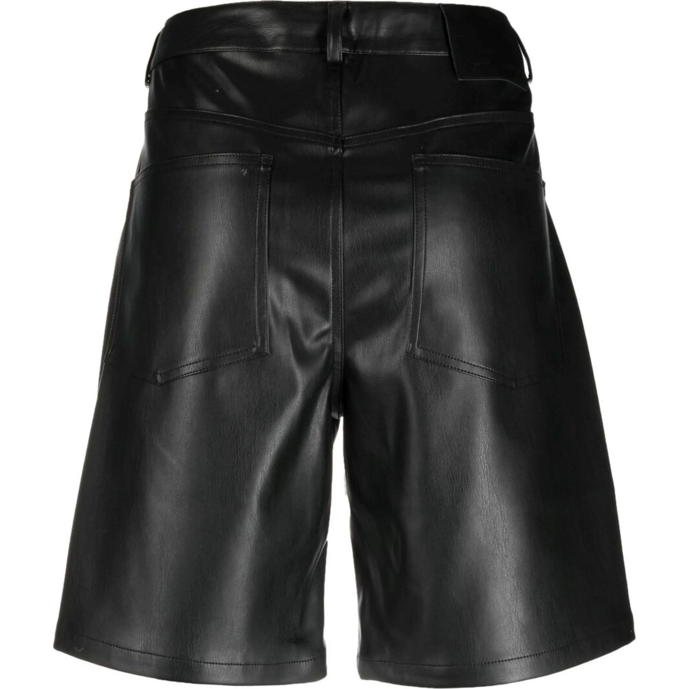 PROENZA SCHOULER Šortai moterims, Juoda, Faux leather shorts 2