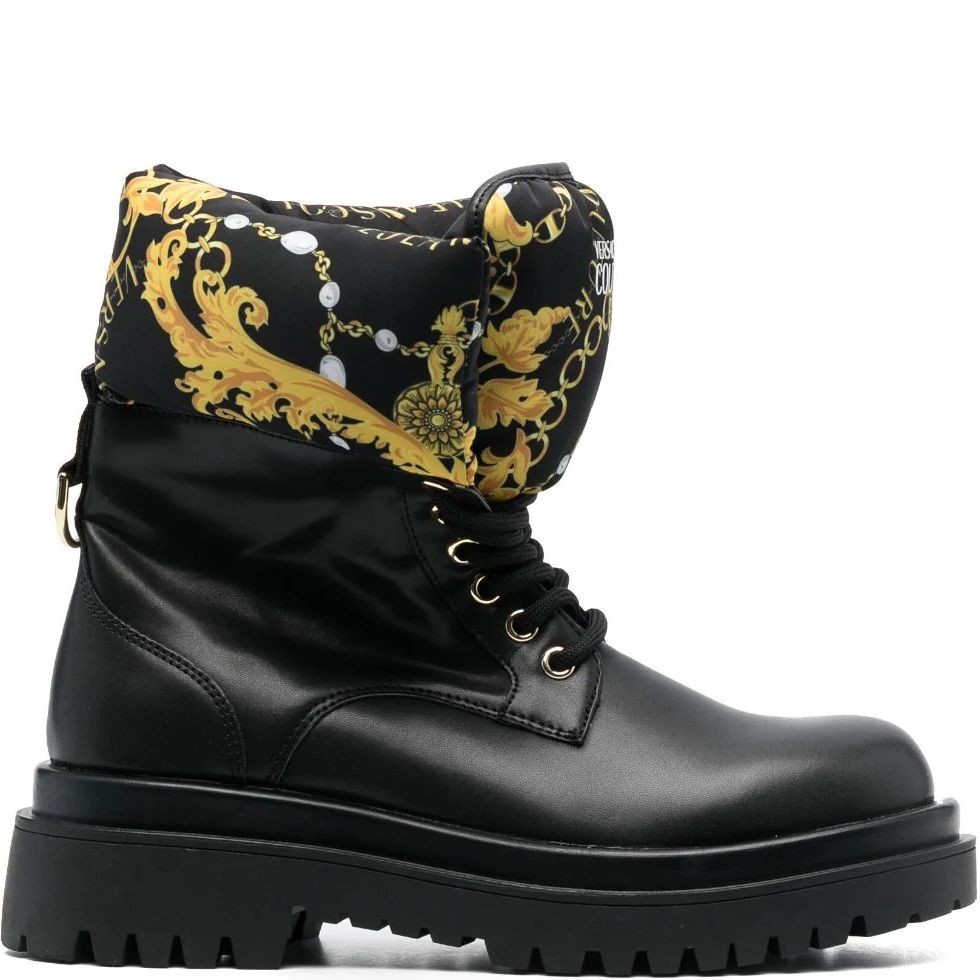 VERSACE JEANS CUTURE Aulinukai moterims, BLACK/GOLD, Drew booties 2