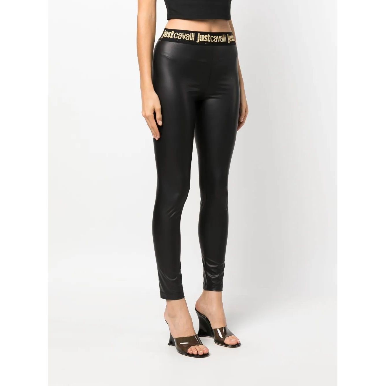 JUST CAVALLI Tamprės moterims, Juoda, Jegging fouseux 2