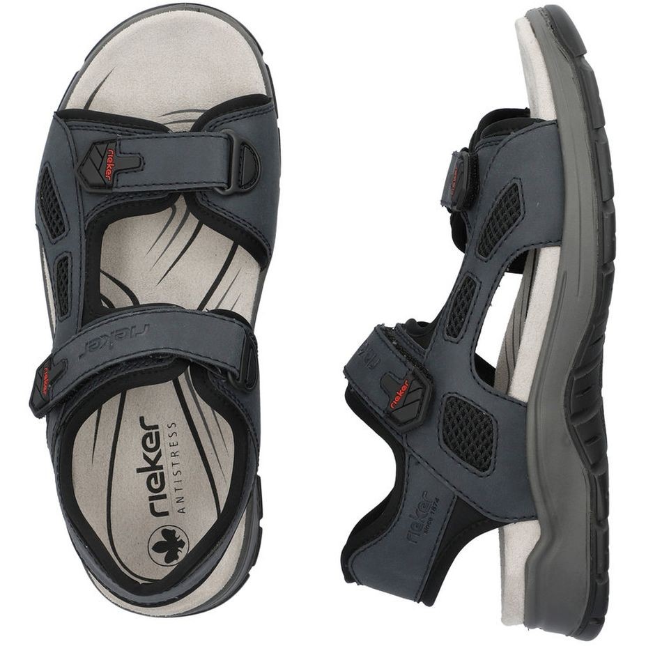 RIEKER Basutės vyrams, Mėlyna, SANDALS 11
