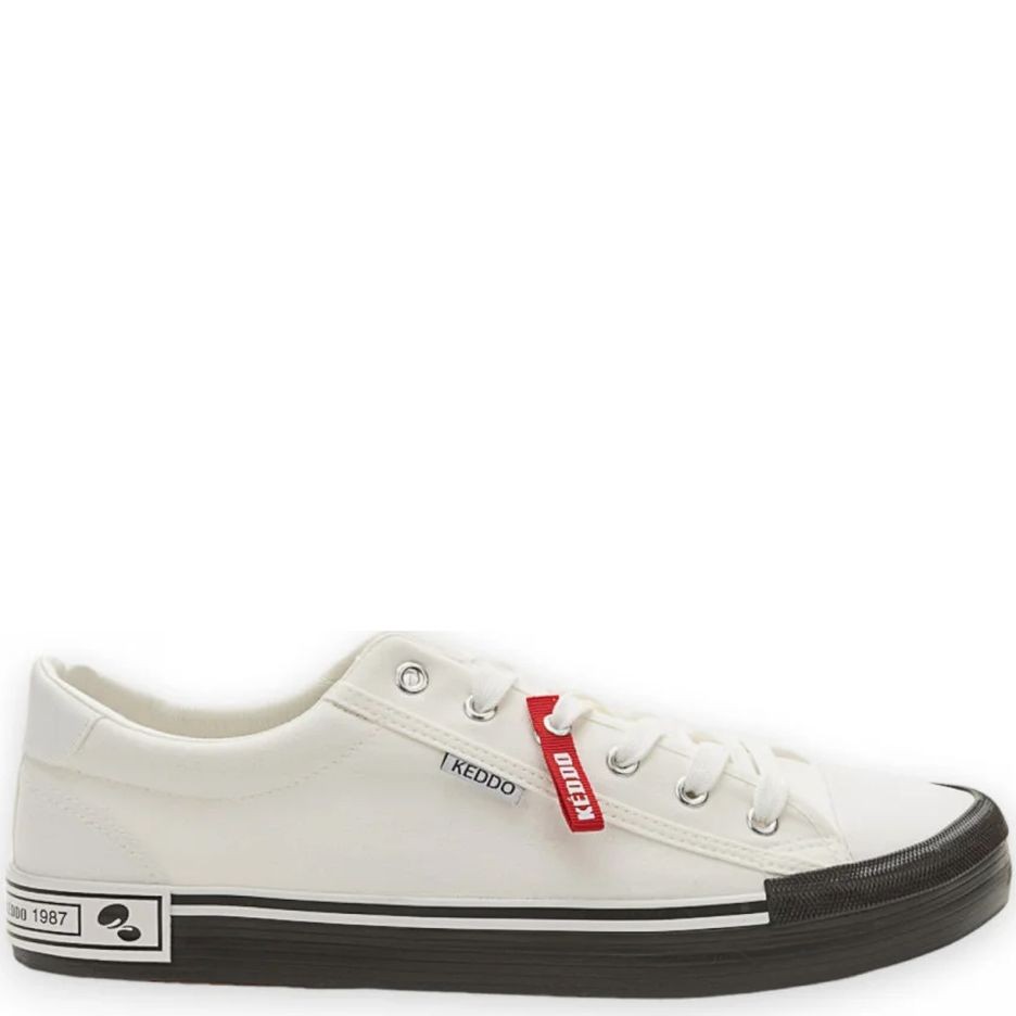 KEDDO DENIM Laisvalaikio bateliai vyrams, Balta, Sneakers 2