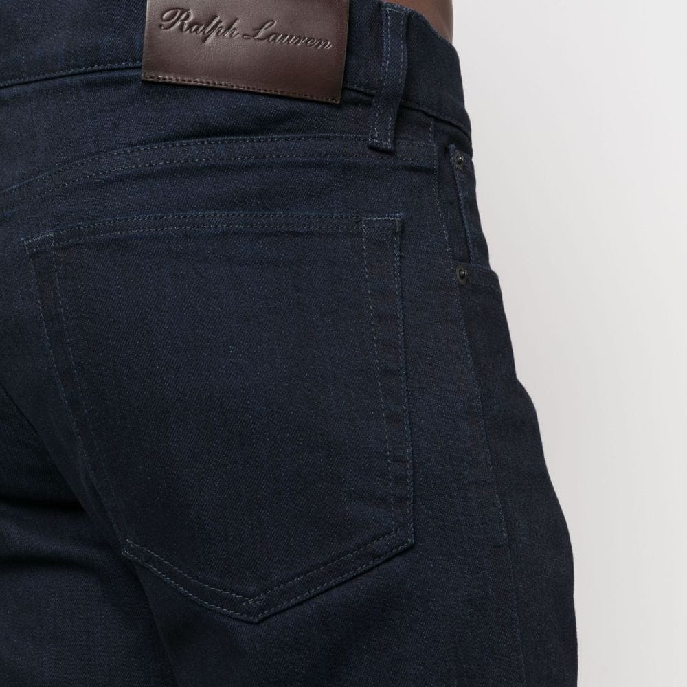 RALPH LAUREN PURPLE Aptempti džinsai vyrams, Mėlyna, Full length slim jeans 5