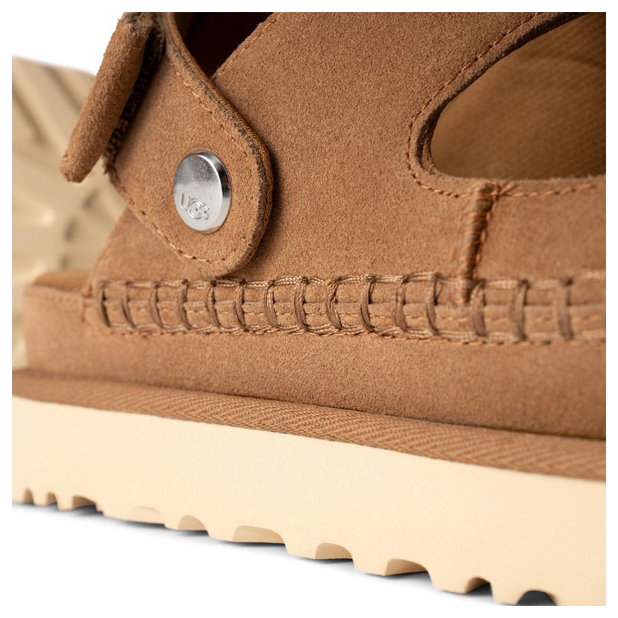 UGG Basutės moterims, Ruda, Goldenstar glide sandals 5