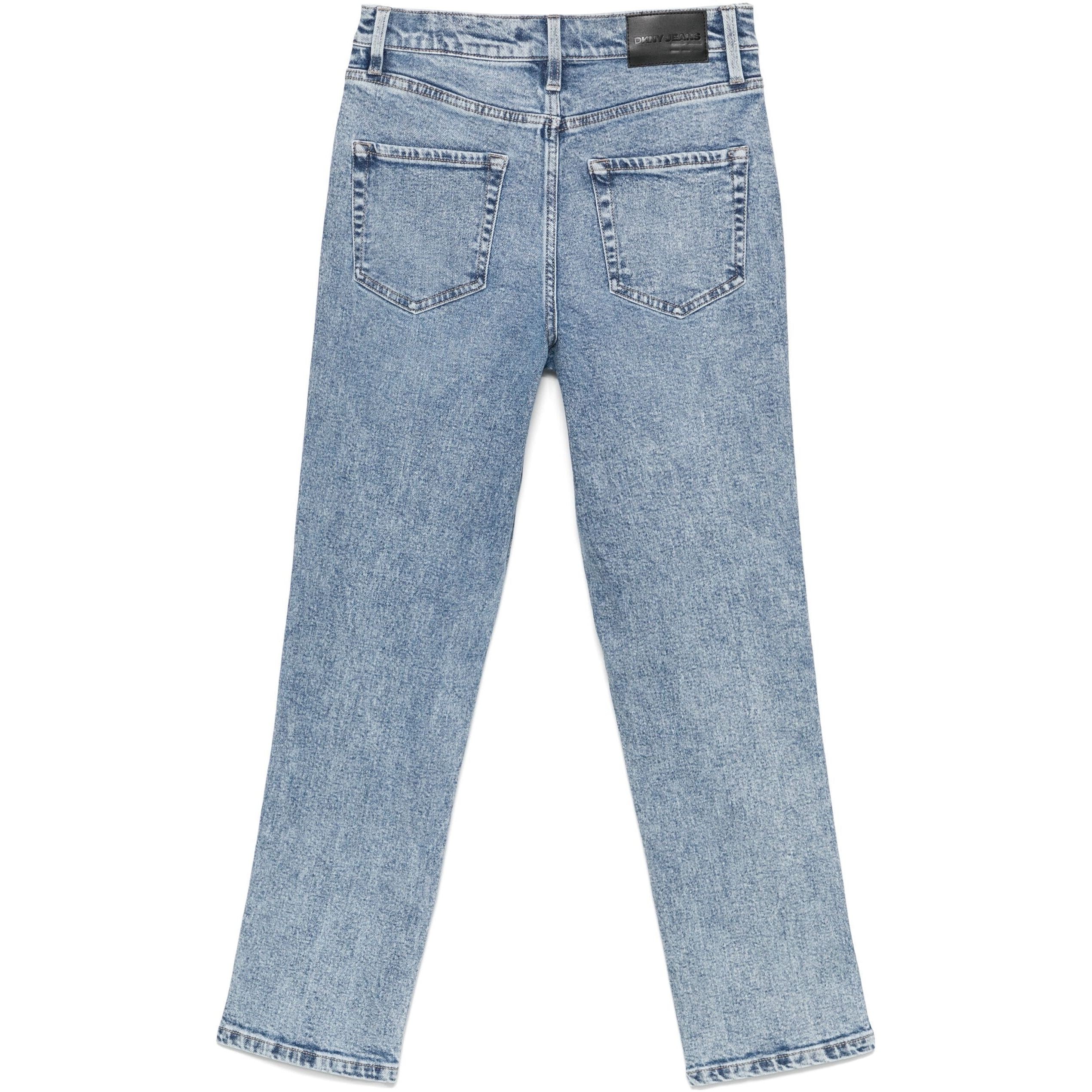 DKNY Tiesūs džinsai moterims, Mėlyna, High rise slim straight 2