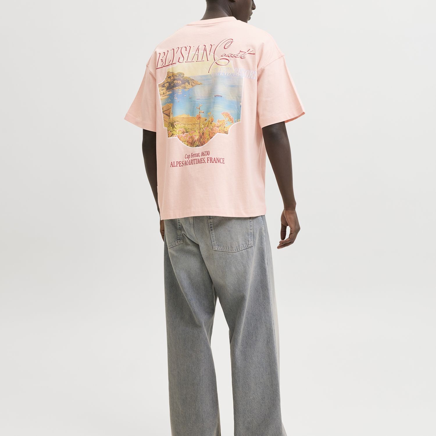 JACK & JONES Marškinėliai vyrams, Rožinė, Sanremo back 4