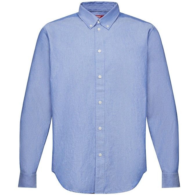 ESPRIT Marškiniai vyrams, Mėlyna, Cotton-Poplin Button  Shirts 1