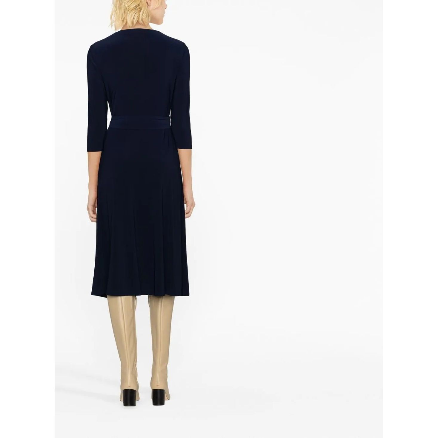LAUREN RALPH LAUREN Midi suknelė moterims, Mėlyna, Carlyna 3/4 sleeve day dress 3