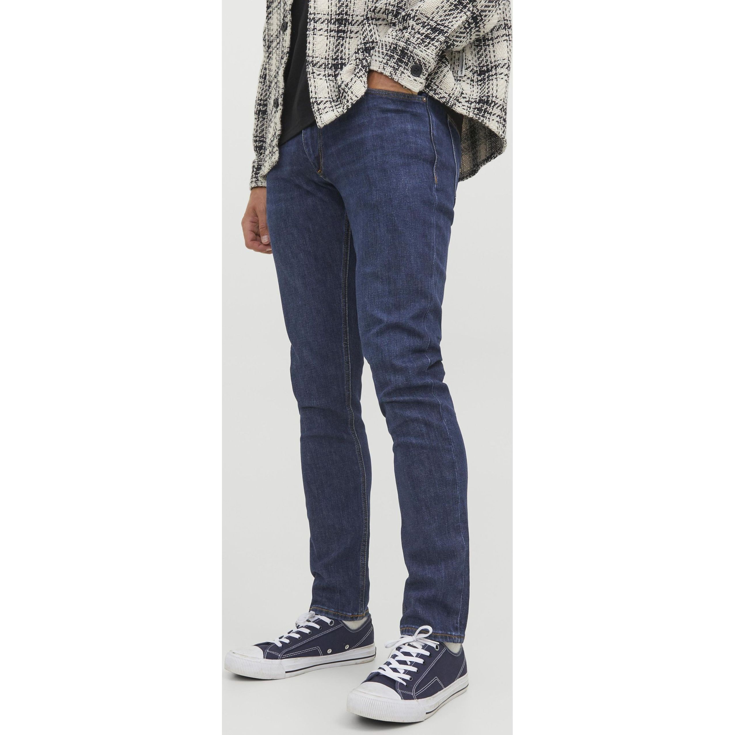 JACK & JONES Slim džinsai vyrams, Mėlyna, JJIGLENN JJEVAN AM 577 3