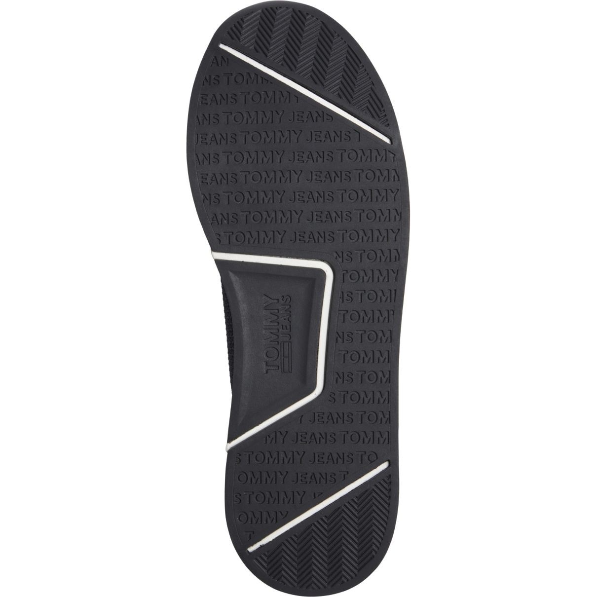 TOMMY JEANS Laisvalaikio bateliai vyrams, Juoda, Elevated knitted leisure 6