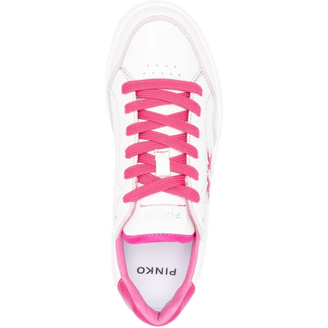 PINKO Laisvalaikio bateliai moterims, Balta, Bondy 2.0 sneaker pelle vitell 4