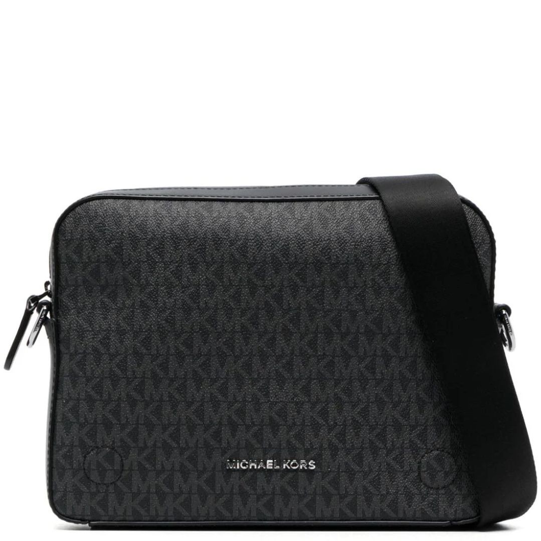 MICHAEL KORS Rankinė per petį vyrams, Juoda, Dual crossbody 1