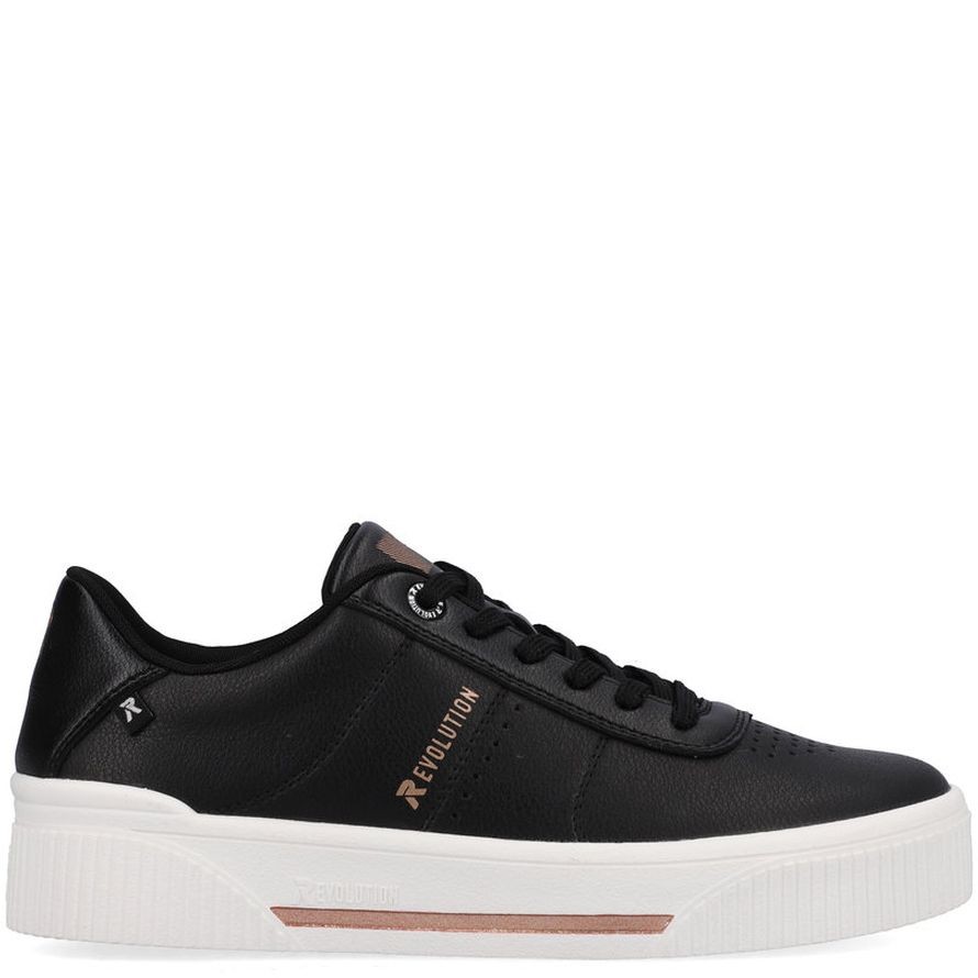RIEKER Laisvalaikio bateliai moterims, Juoda, LEISURE 3