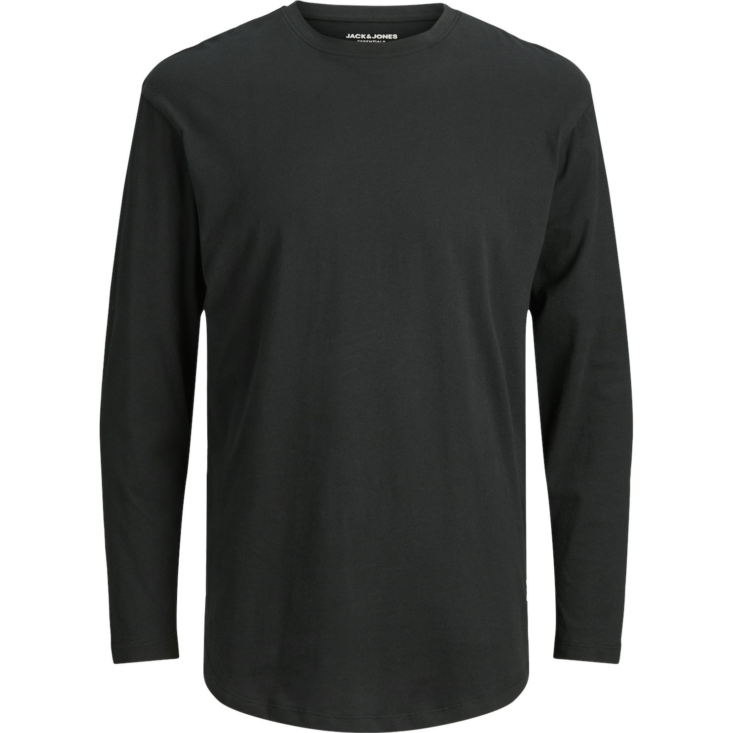 JACK & JONES Marškinėliai ilgom. rankovėmis vyrams, Juoda, Noa tee o-neck 1