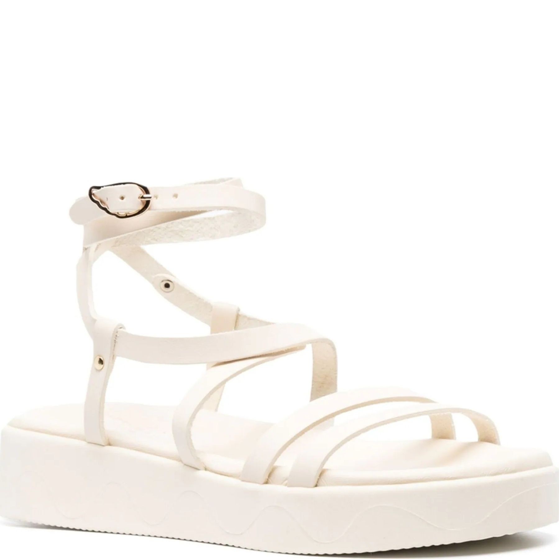 ANCIENT GREEK SANDAL Basutės moterims, Balta, Aristea vachetta  sandals 1