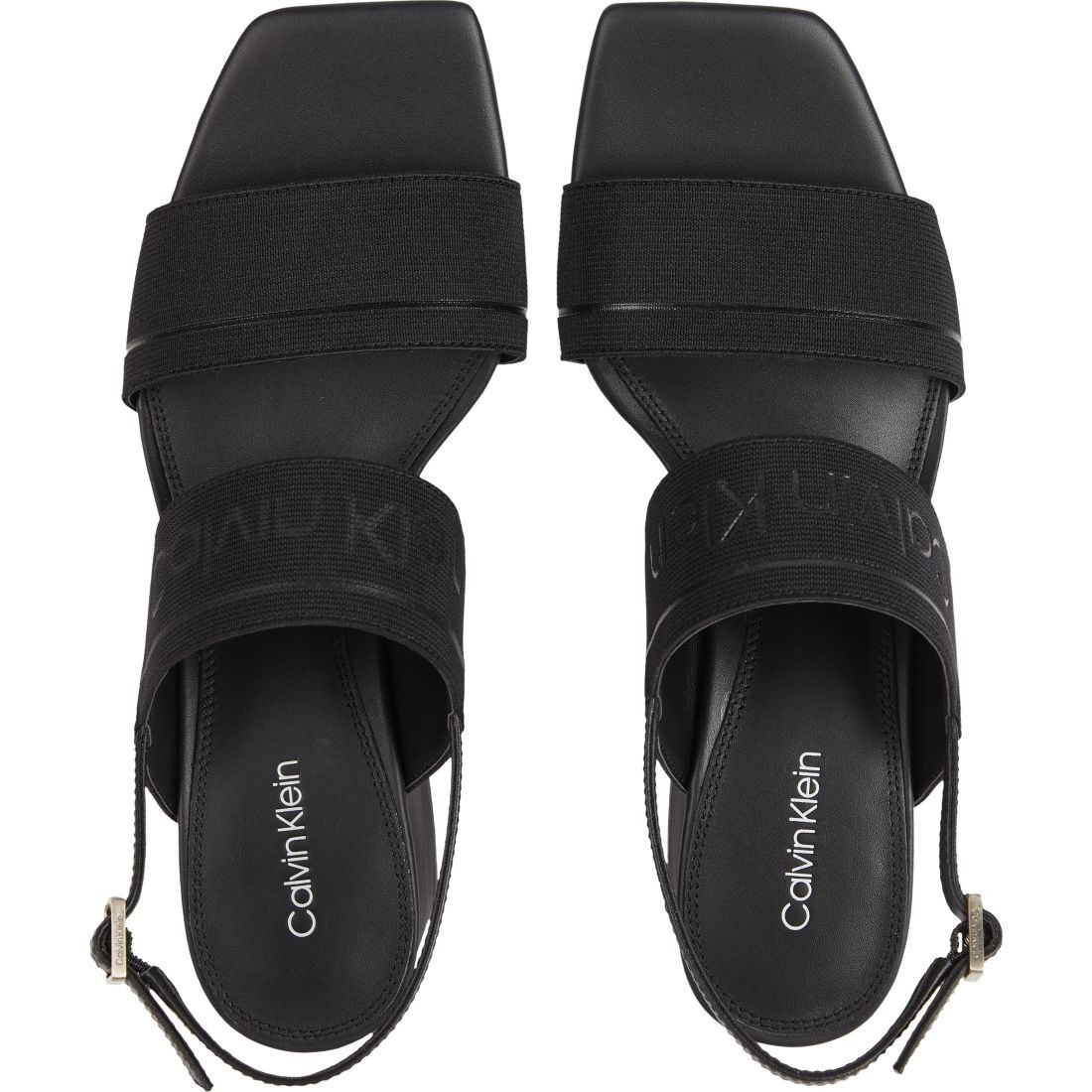 CALVIN KLEIN Basutės moterims, Juoda, Squared sandal 4