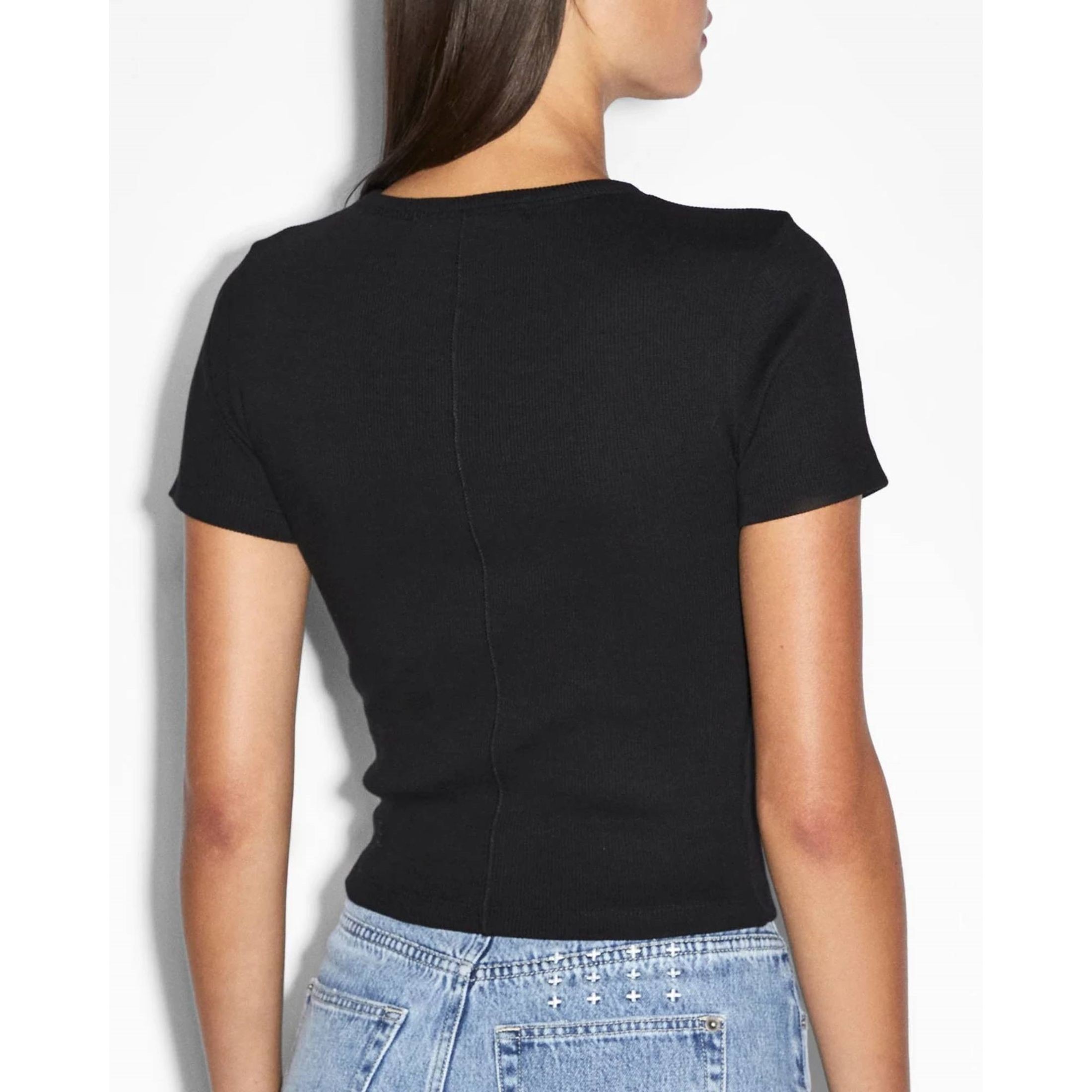 KSUBI Marškinėliai trump. rankovėmis moterims, Juoda, Arise tee black 2