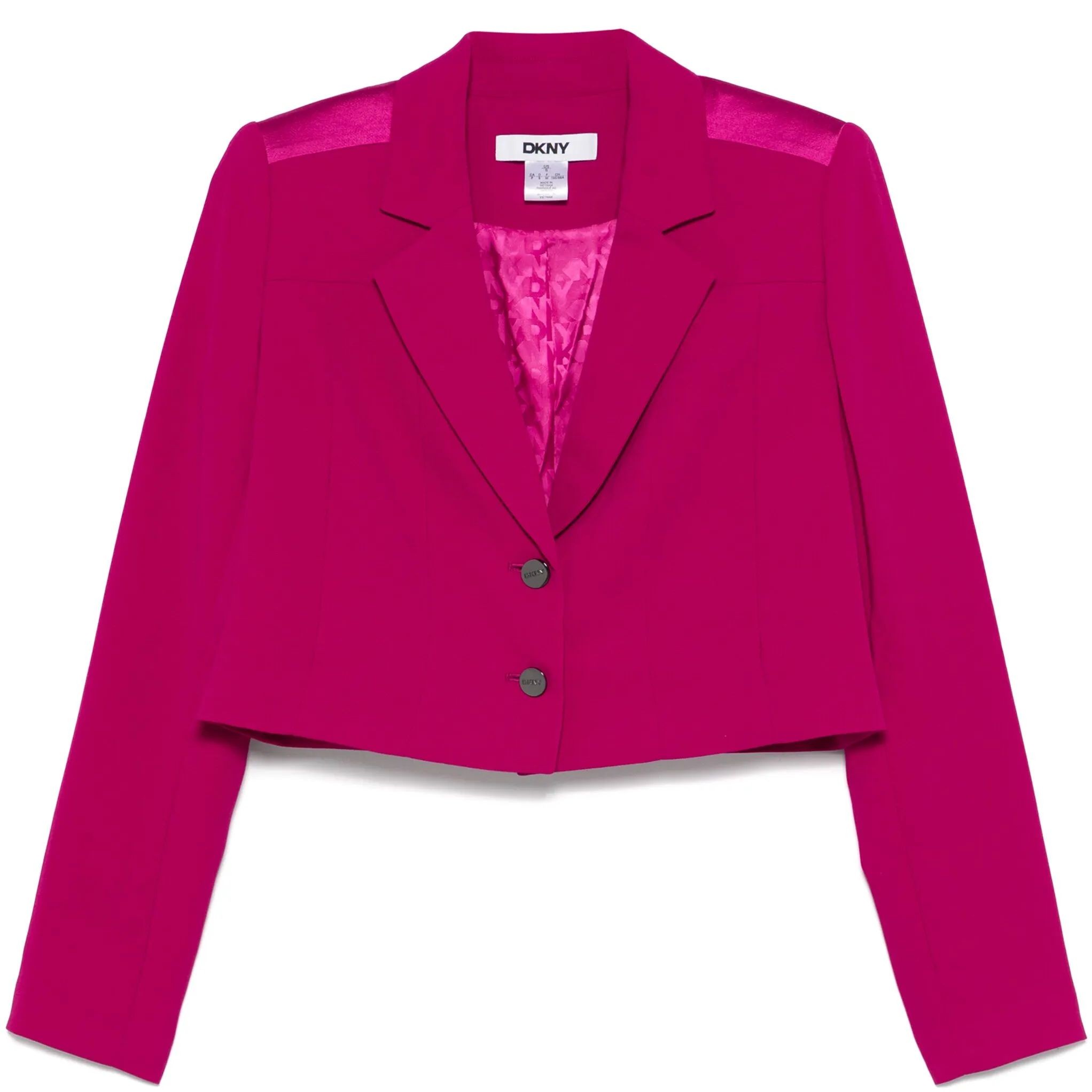DKNY Švarkas moterims, Rožinė, L/s cropped blazers 1