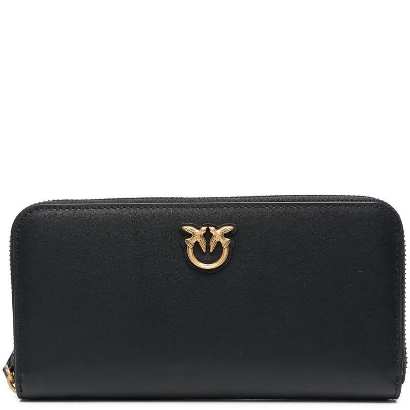 PINKO Piniginė moterims, Juoda, Ryder zip around wallet 1