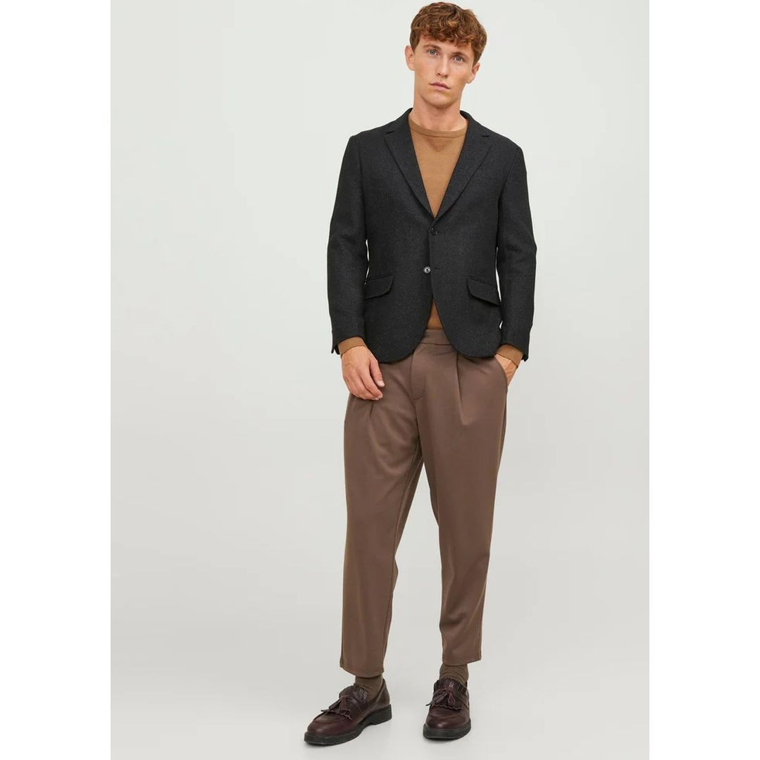 JACK & JONES Švarkas vyrams, Juoda, JPRTWEED BLAZER SLIM F 3