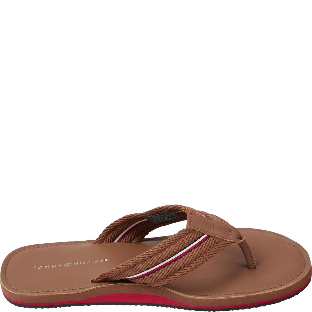 TOMMY HILFIGER Pliažo šlepetės per pirštą vyrams, Ruda, Beach sandal 2