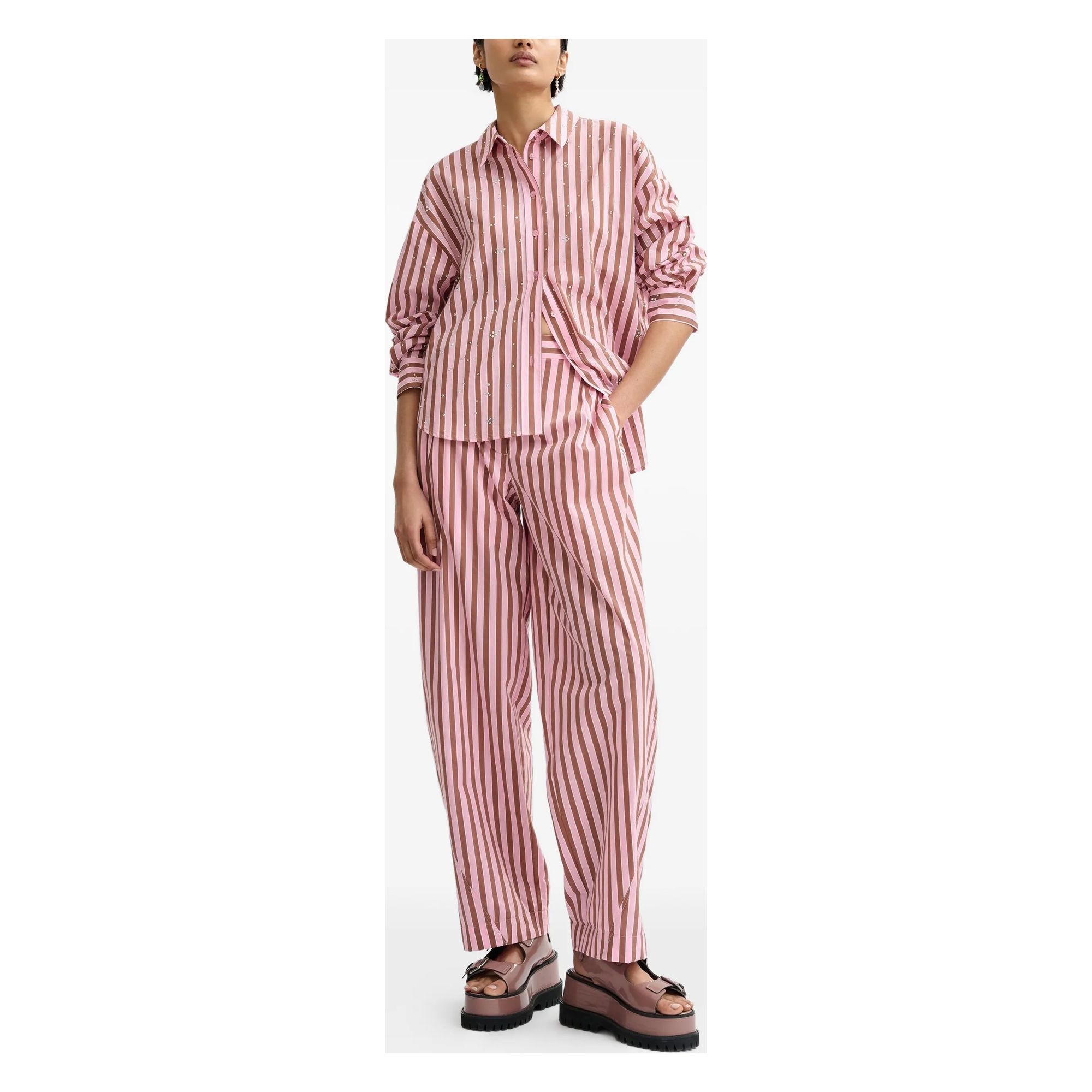 ESSENTIEL ANTWERP Marškiniai ilgomis rankovėmis moterims, Marga, 2 rhinestone shirt 2