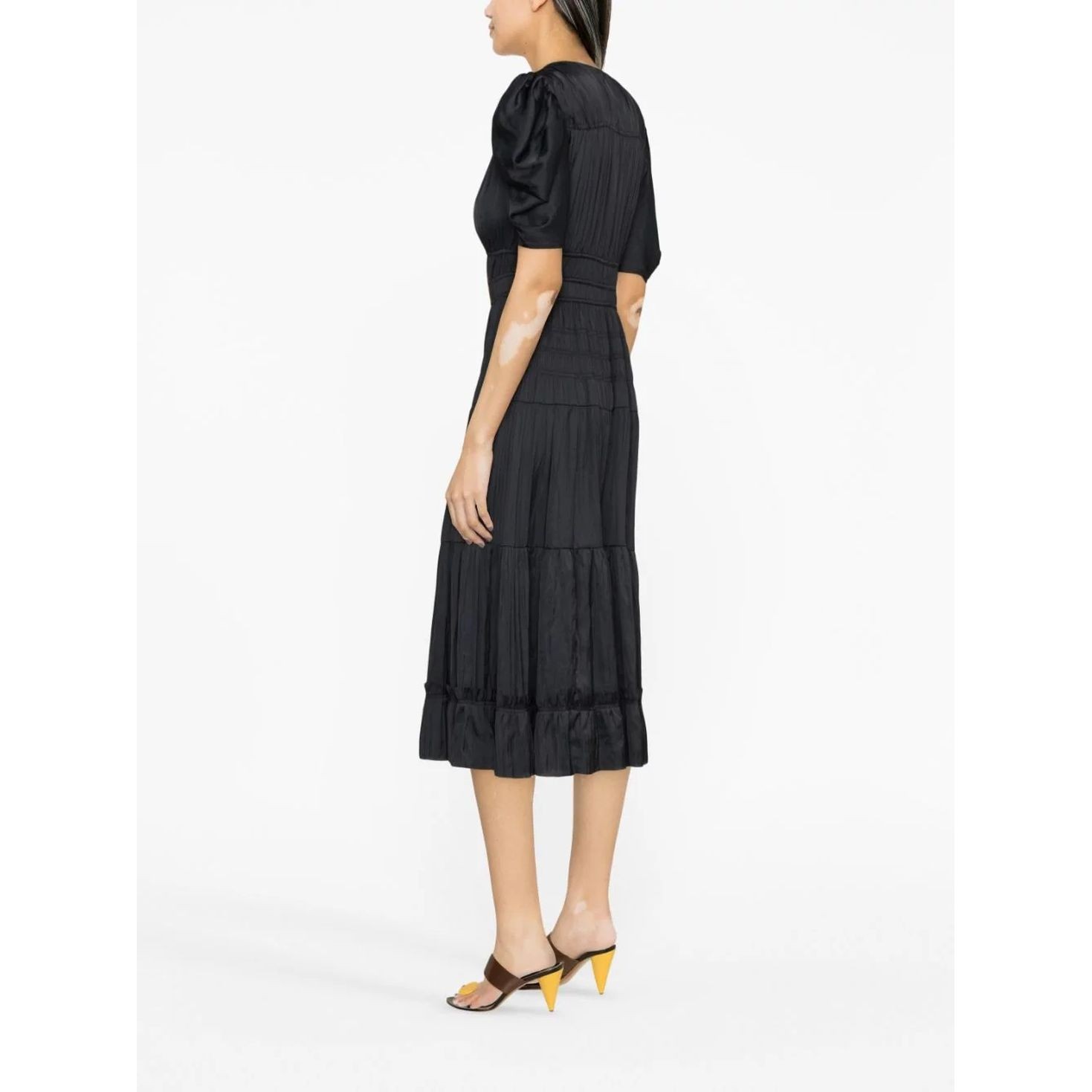ULLA JOHNSON Midi suknelė moterims, Juoda, Daria Dress 4