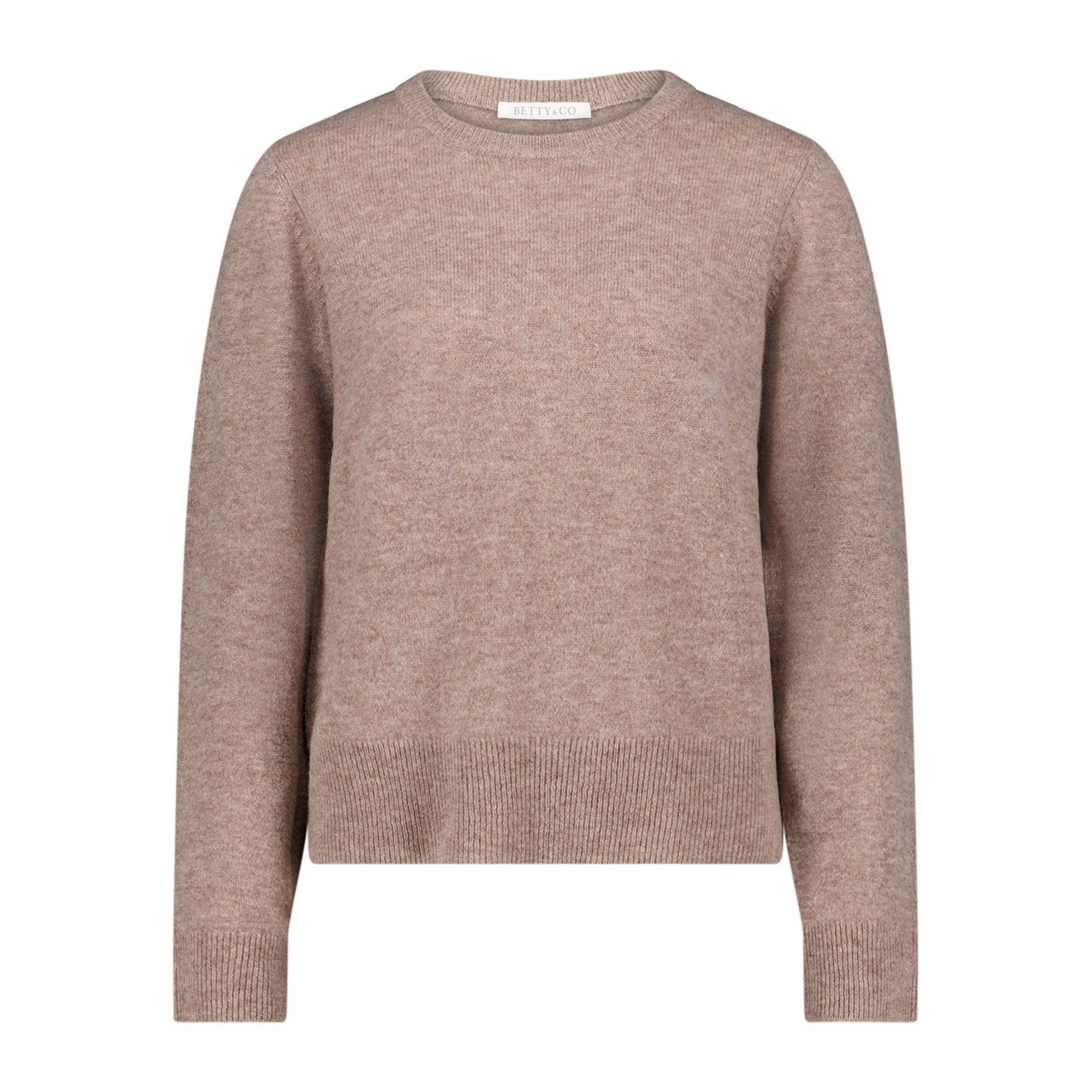 BETTY & CO Megzta palaidinė moterims, Smėlio, Short-sleeved knit sweater 1